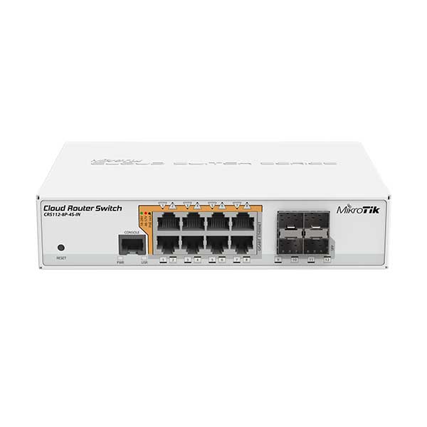 سوئیچ میکروتیک CRS112-8P-4S-IN — تصویر ۵
