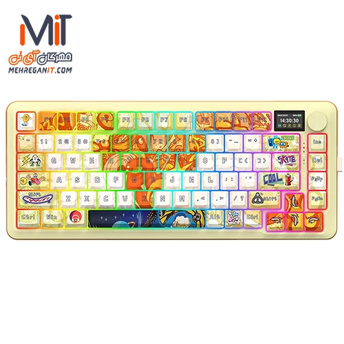 کیبورد بی سیم گیمینگ ردراگون مدل FLEKACT K708 GF PRO RGB