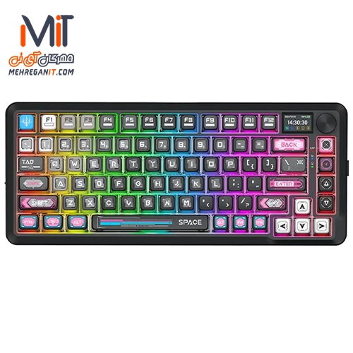 کیبورد بی سیم گیمینگ ردراگون مدل FLEKACT K708 MC PRO RGB