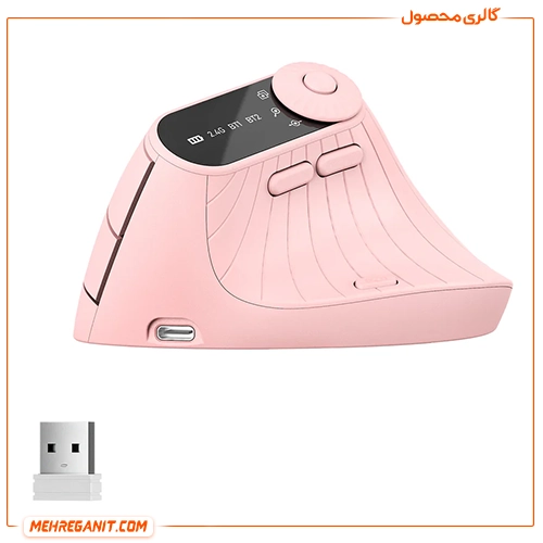 ماوس گیمینگ بی سیم اونیکوما مدل CW932 صورتی — تصویر ۴
