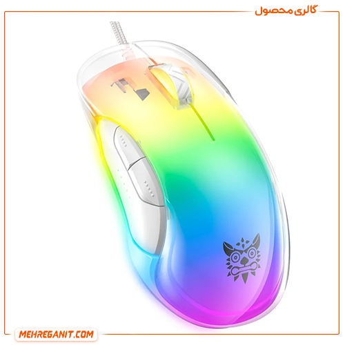 ماوس سیم دار اونیکوما مدل CW925 W سفید — تصویر ۳