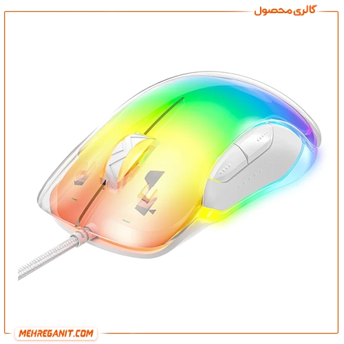 ماوس سیم دار اونیکوما مدل CW925 W سفید — تصویر ۴