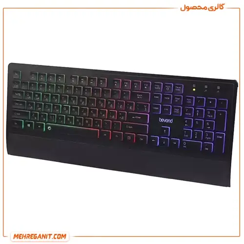 کیبورد بیاند مدل BK-7210 LED RGB — تصویر ۳