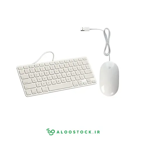 ست کیبورد سیمی مینی و ماوس سیمی اپل