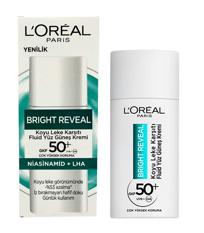 ضدآفتاب لورال مدل bright reveal حاوی نیاسینامید و ضدلک و ضد جوش حجم 50 میل — تصویر ۲