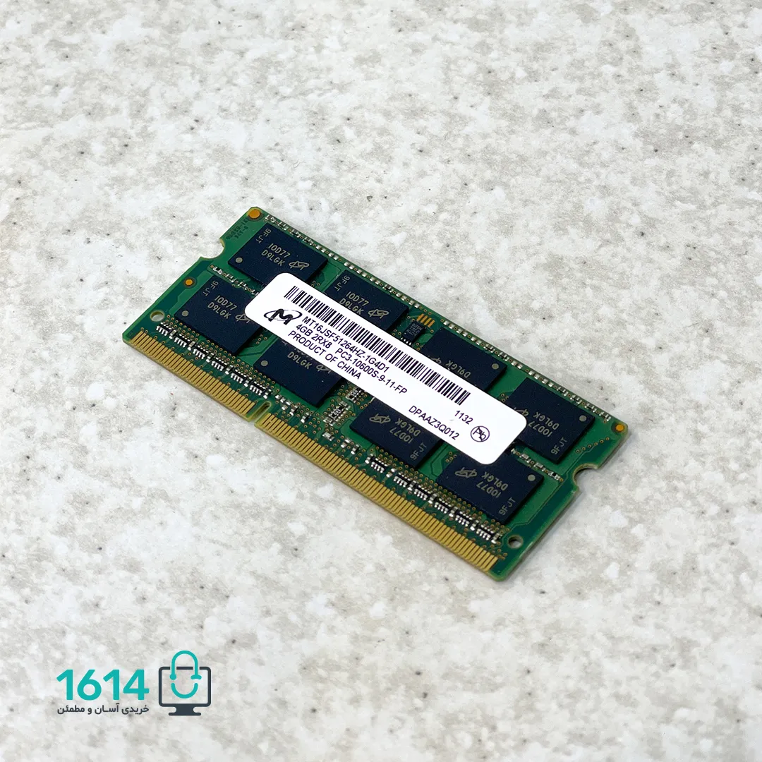 رم لپ تاپ کارکرده میکرون مدل 10600s PC3 ظرفیت 4 گیگابایت — تصویر ۳