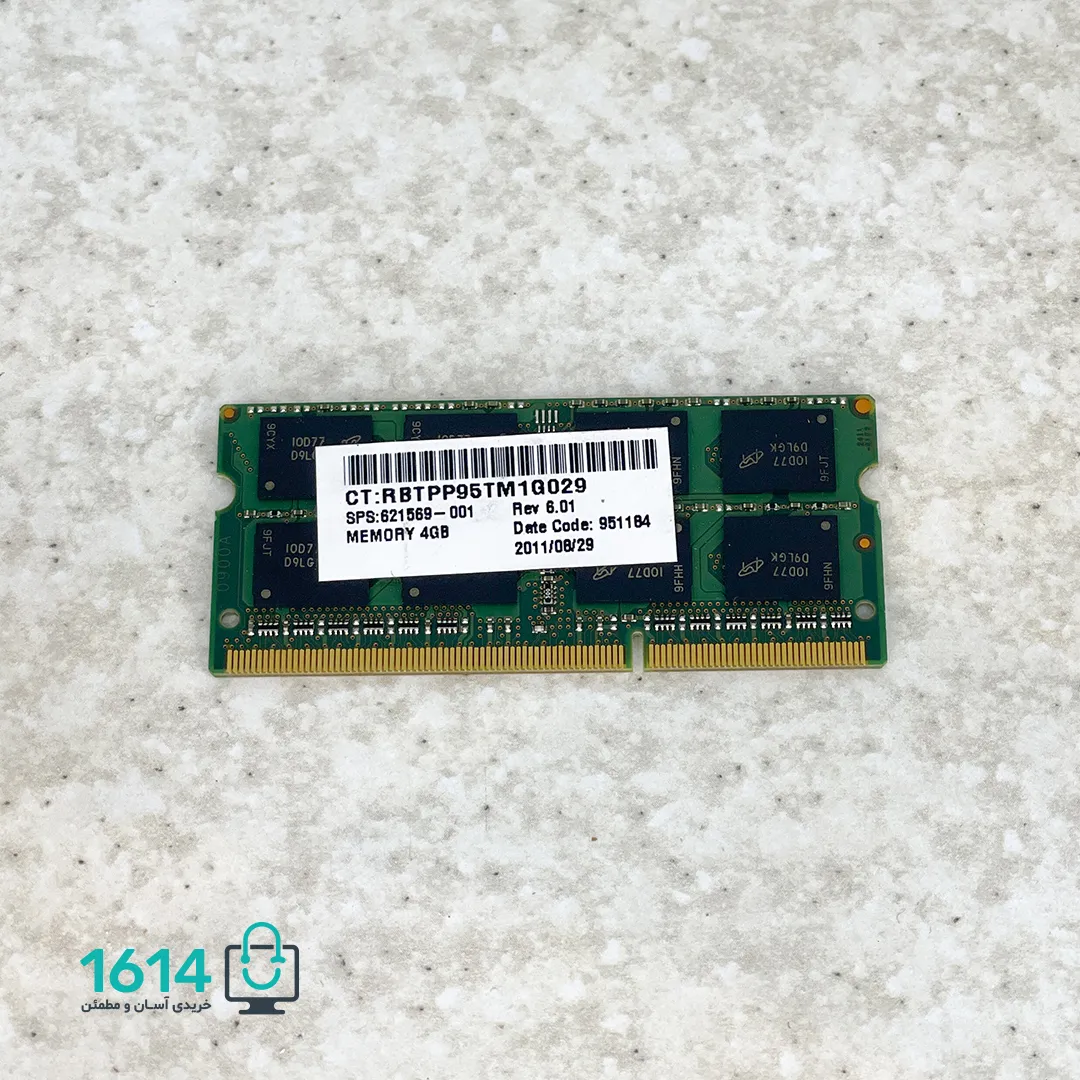 رم لپ تاپ کارکرده میکرون مدل 10600s PC3 ظرفیت 4 گیگابایت — تصویر ۴