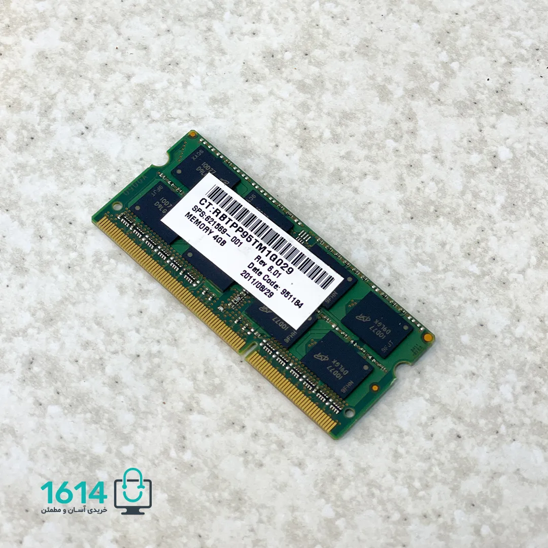 رم لپ تاپ کارکرده میکرون مدل 10600s PC3 ظرفیت 4 گیگابایت — تصویر ۵