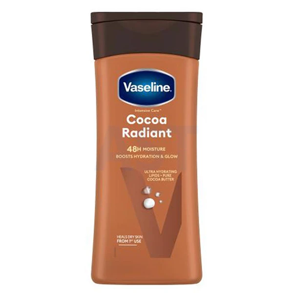 لوسیون بدن وازلین مدل Cocoa radiant حجم 200 میل — تصویر ۳