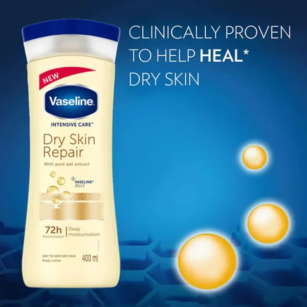 لوسیون بدن وازلین Vaseline مدل Dry Skin Repair — تصویر ۷
