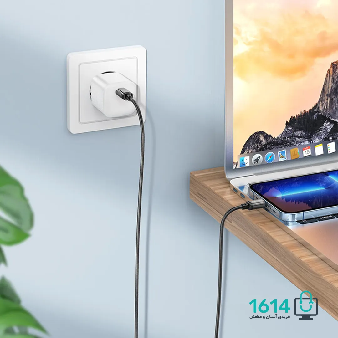 کابل آیفون به تایپ سی بروفون مدل BX87 1M — تصویر ۸