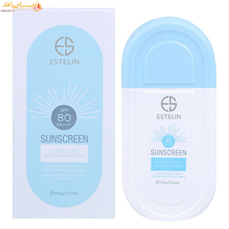 ضد آفتاب بی رنگ SPF80 استلین مدل Ultra Light — تصویر ۳