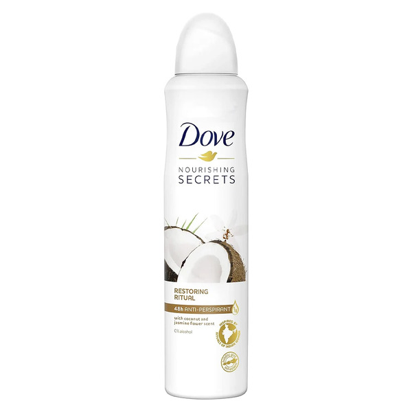 اسپری دئودورانت زنانه نارگیل و یاسمن Nourishing Secrets داو