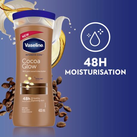 لوسیون بدن وازلین Vaseline مدل 400ml)Cocoa Glow) — تصویر ۴