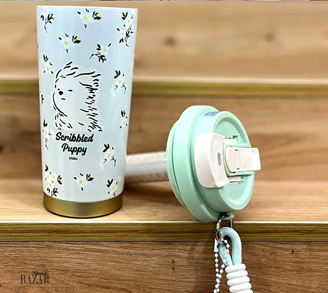 تراول ماگ 520 سی سی گل آویز چین کد 0387 — تصویر ۴