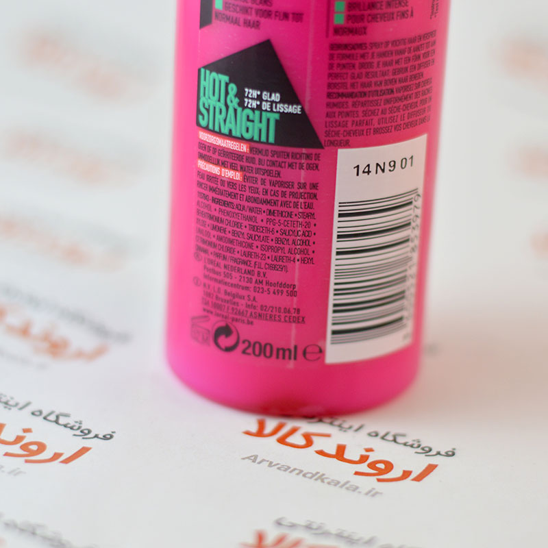 اسپری محافظ مو لورآل LOREAL مدل HOT &amp; STRAIGHT — تصویر ۳