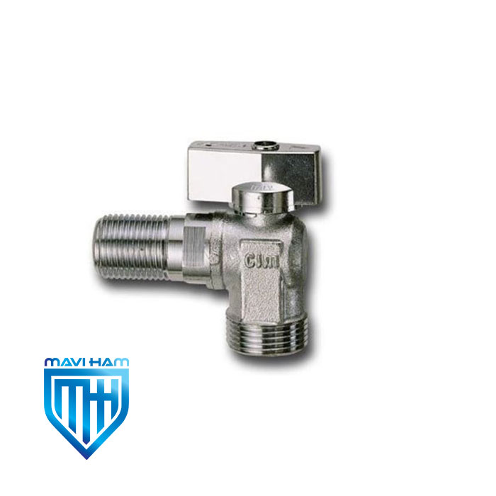 شیر ماشین لباسشویی برنجی سیم ایتالیا Cim 39L – PN16 — تصویر ۳