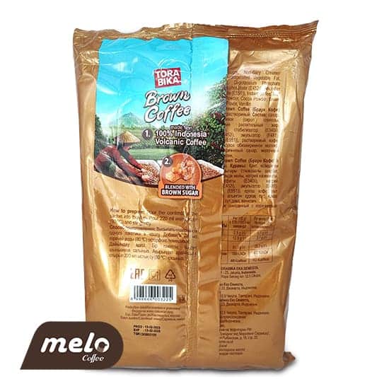 کافی میکس تورابیکا Brown Coffee شکر قهوه ای 20 عددی — تصویر ۴