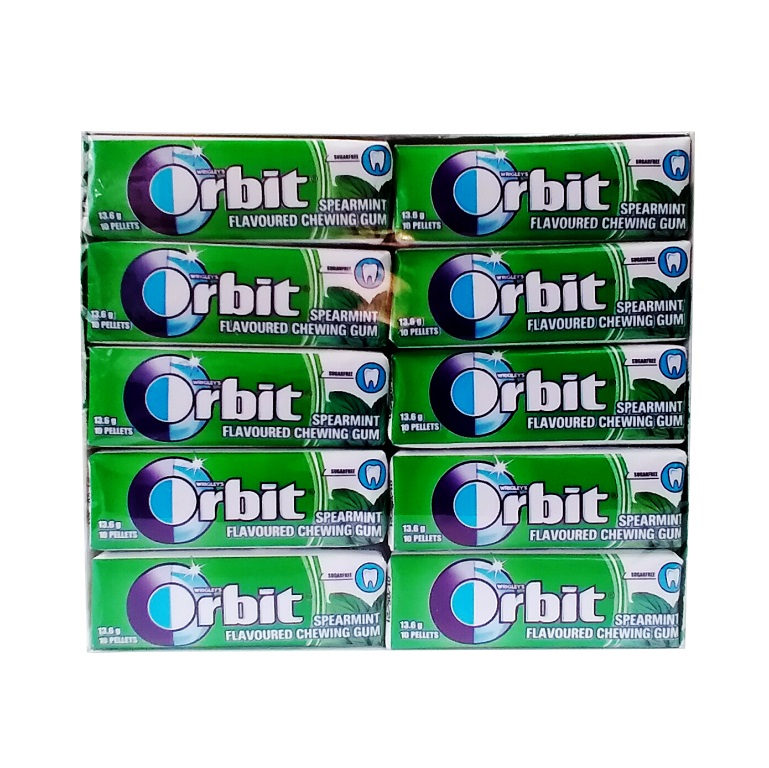آدامس دراژه اوربیت(اصلی-درجه یک) با طعم نعناع – 30 بسته 10 عددی — تصویر ۳