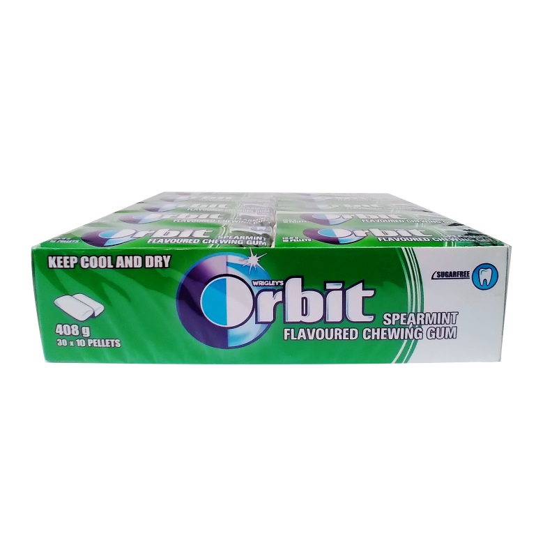 آدامس دراژه اوربیت(اصلی-درجه یک) با طعم نعناع – 30 بسته 10 عددی — تصویر ۴