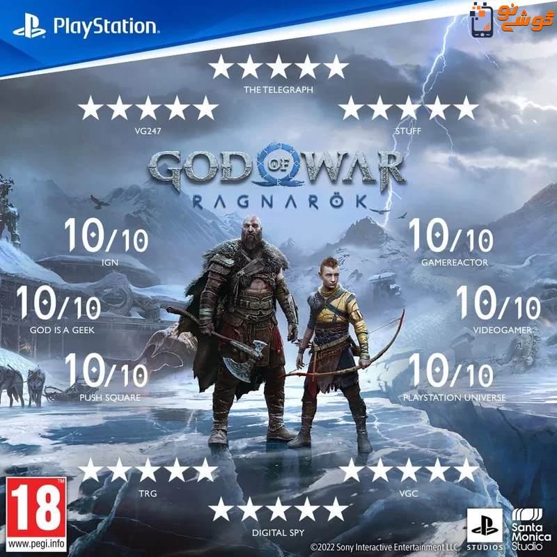 دیسک بازی God of War Ragnarok کارکرده — تصویر ۸