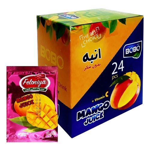 پودر شربت فوری انبه بوبو لینزا بسته 24 عددی — تصویر ۲