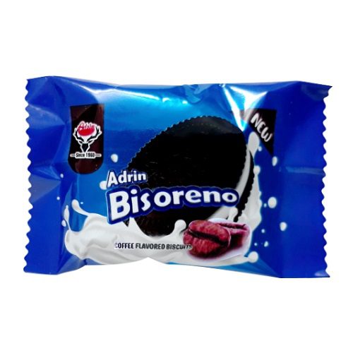 بیسکویت کاکائویی کرمدار با طعم قهوه بیس اورنو آدرین 450 گرمی (48عدد) — تصویر ۴