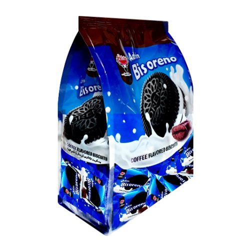 بیسکویت کاکائویی کرمدار با طعم قهوه بیس اورنو آدرین 450 گرمی (48عدد) — تصویر ۵