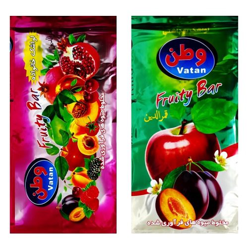 لواشک چند میوه وطن 10 بسته 55 گرمی — تصویر ۲