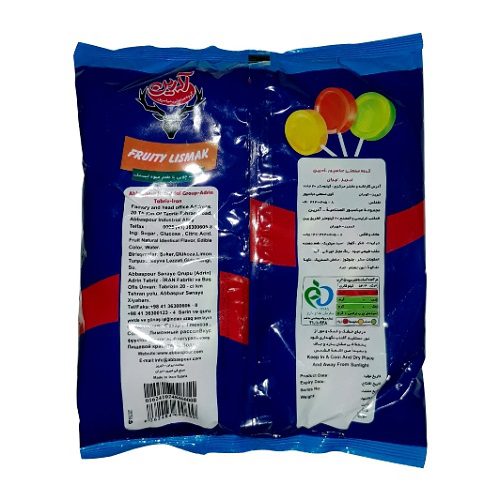 آبنبات چوبی لیسمک آدرین با طعم میوه – بسته 50 عددی — تصویر ۴
