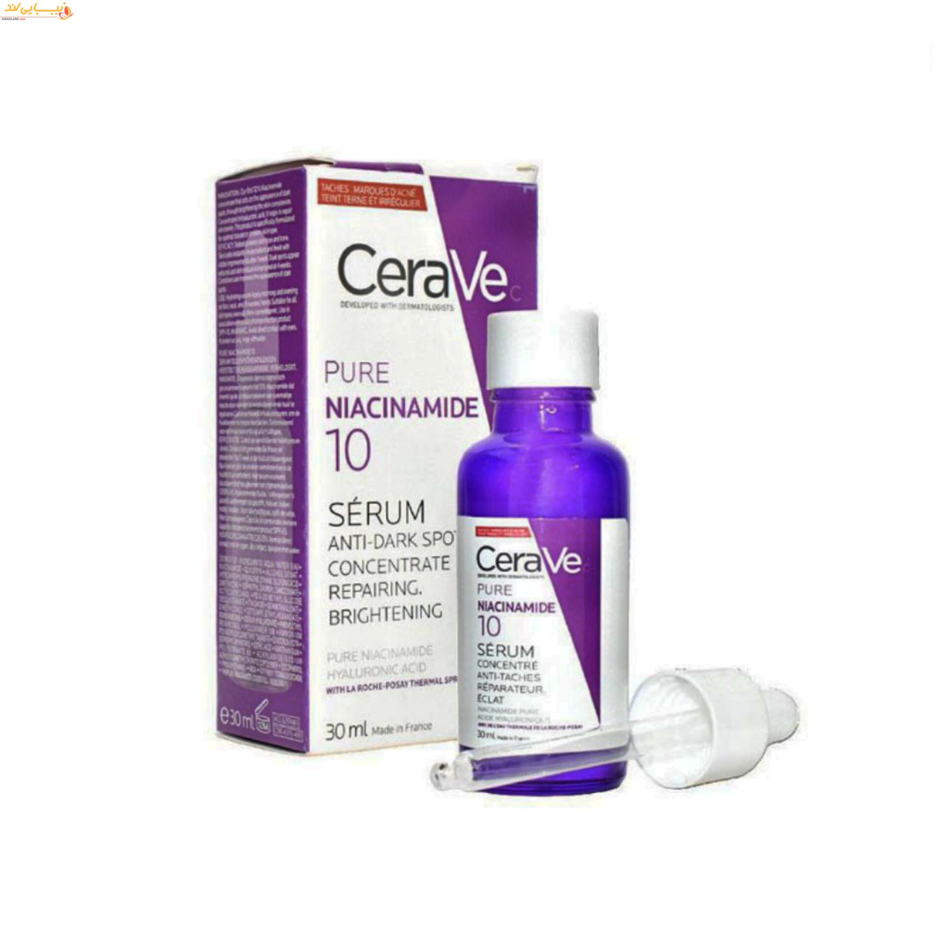 سرم ضدلک نیاسینامید سراوی CeraVe NIACINAMIDE 10 — تصویر ۲
