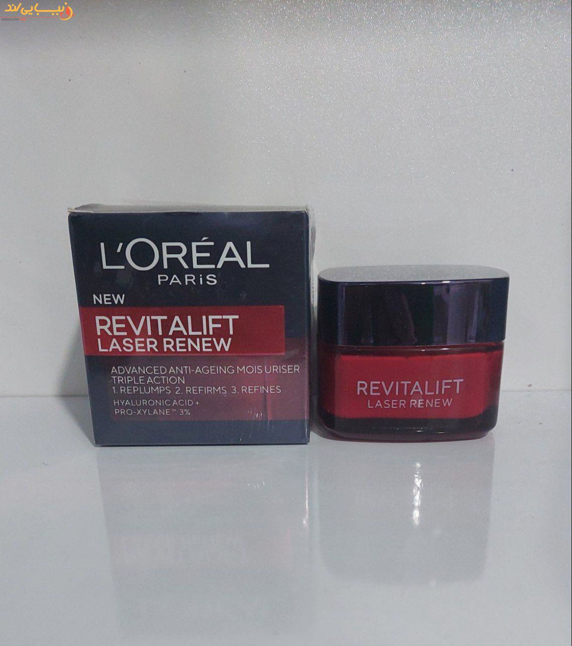 کرم شب ضد پیری شدید ضد چروک و لیفتینگ لورآل LOreal Revitalift Laser X3 — تصویر ۴