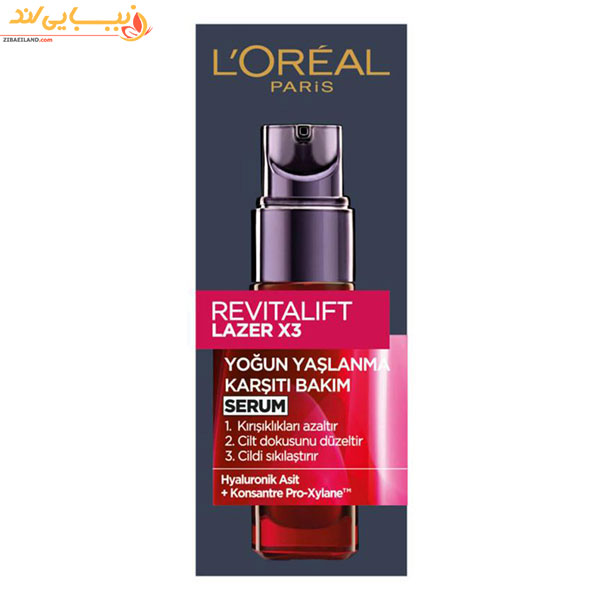 سرم ضد چروک رویتالیفت لیزر لورال L’Oreal حجم 30 میل — تصویر ۳