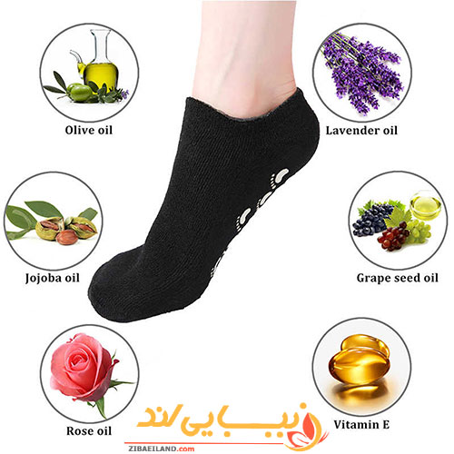 جوراب سیلیکونی ژله ای ترک پا Cracked leg jelly socks — تصویر ۵