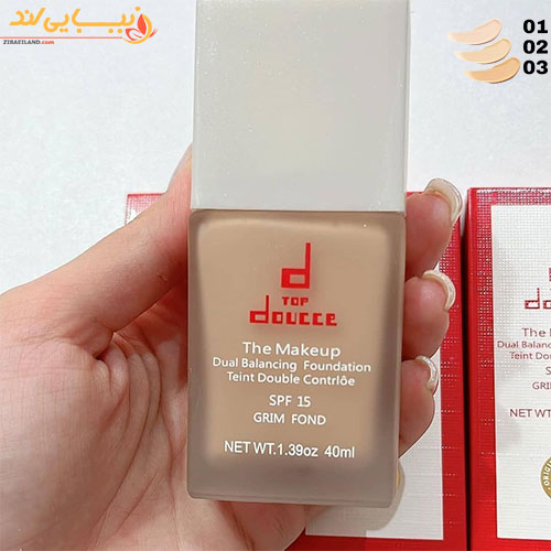 کرم پودر شیشه ای پمپی دوسه doucce — تصویر ۳