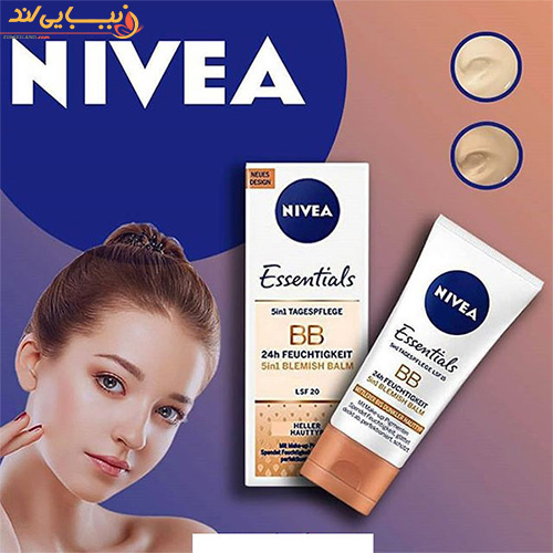بی بی کرم ضد آفتاب و مرطوب کننده BB نیوا Essentials حجم 50 میل — تصویر ۳