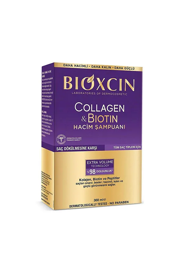 شامپو حجم دهنده کلاژن بیوتین بیوکسین BIOXCIN — تصویر ۶