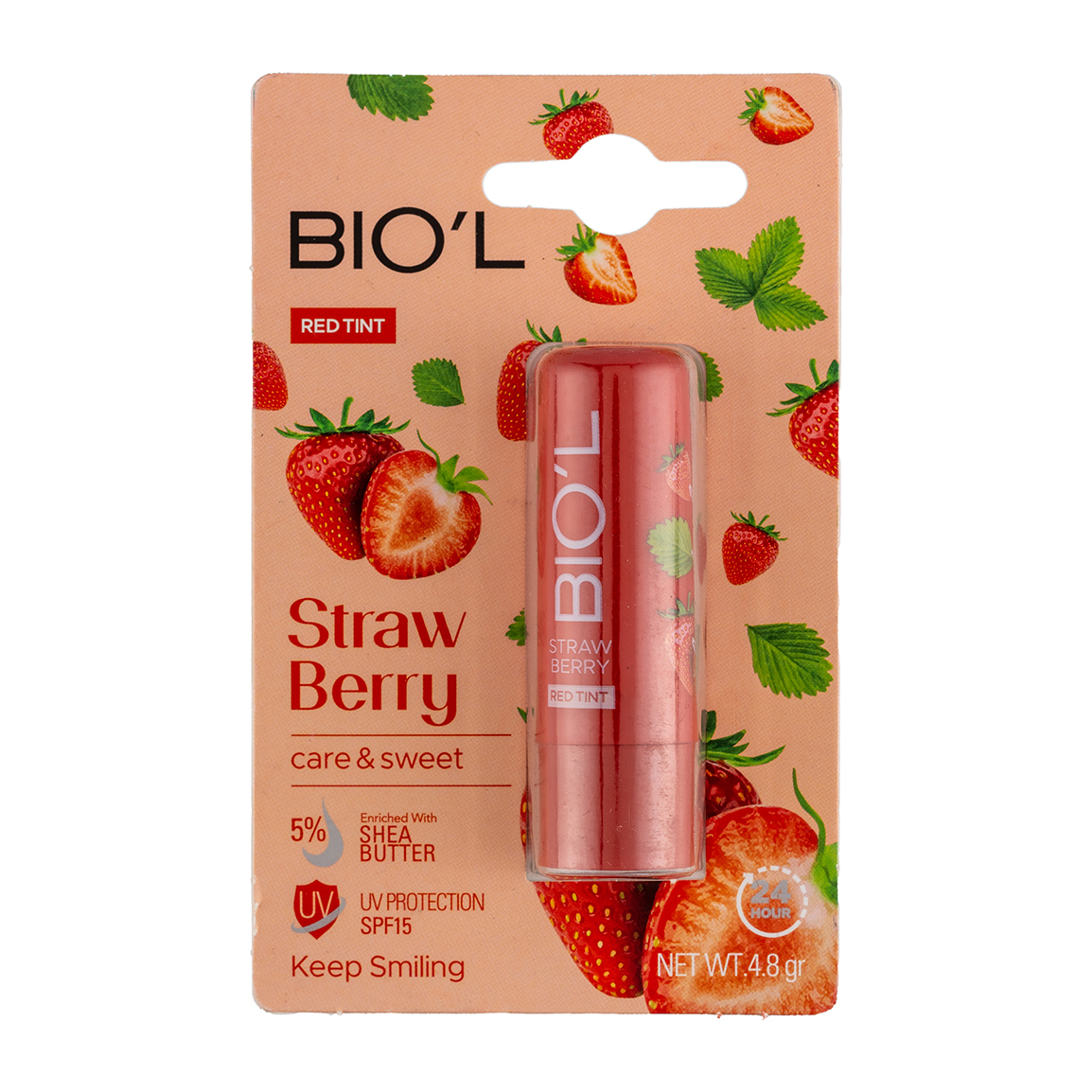 بالم لب رنگی Straw Berry بیول 4.8 گرم