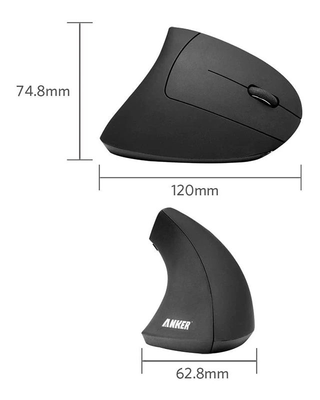 ماوس بی سیم انکر Anker Wireless Ergonomic Mouse A7852 — تصویر ۳
