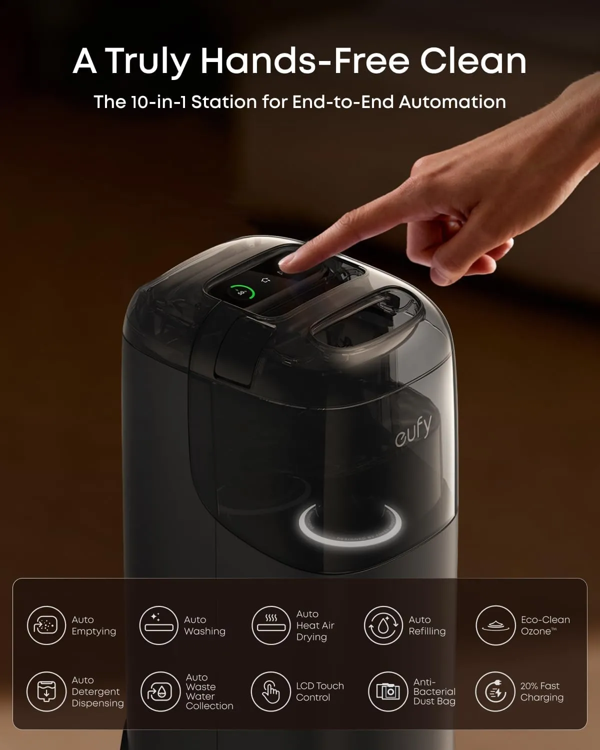 جارو رباتیک انکر ANKER Eufy Omni S1 Pro Robot Vacuum Cleaner T2080 — تصویر ۳
