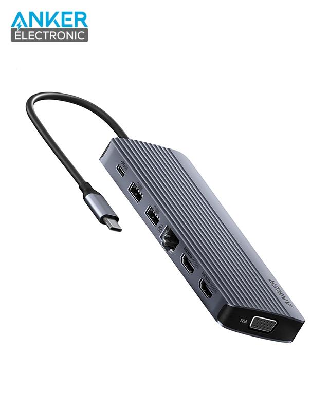 هاب 14 پورت انکر Anker Laptop Docking Station 14 in 1 A8389 — تصویر ۲