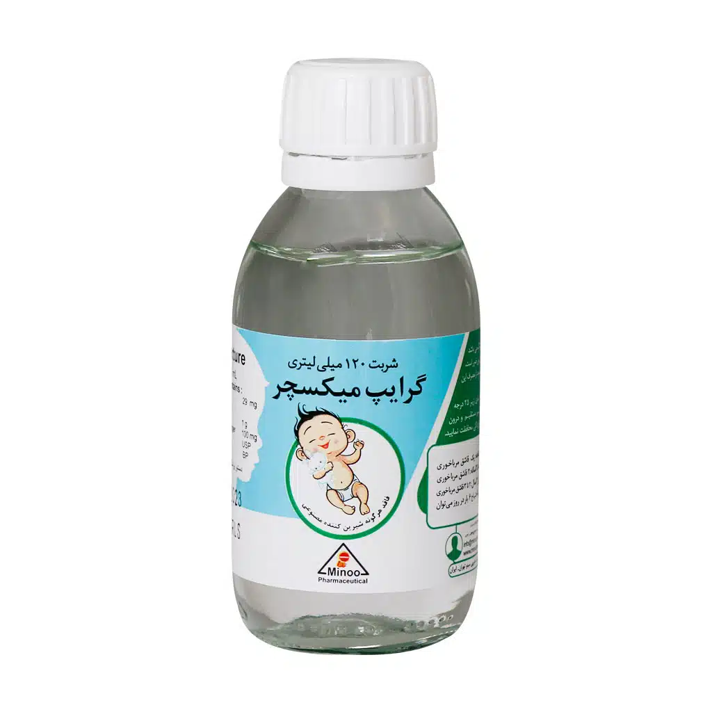 شربت گرایپ میکسچر مینو ۱۲۰ میلی لیتر — تصویر ۳