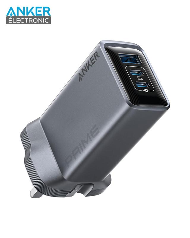 شارژر دیواری انکر Anker Prime Charger 100W GaN A2688 UK پلاگ سه پین
