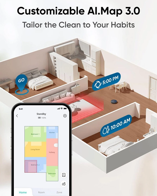 جارو رباتیک انکر ANKER Eufy X10 Pro Omni Robot Vacuum Cleaner T2351 — تصویر ۴