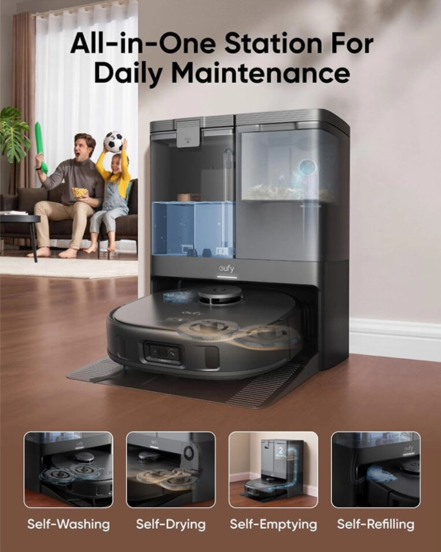 جارو رباتیک انکر ANKER Eufy X10 Pro Omni Robot Vacuum Cleaner T2351 — تصویر ۵