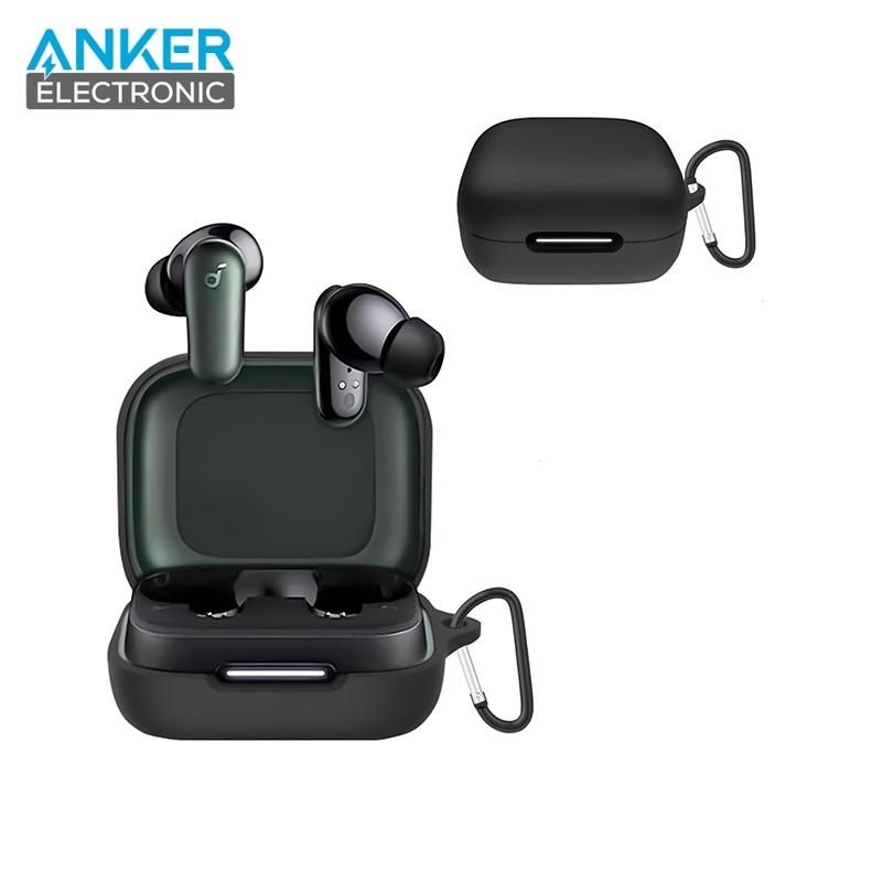 کیس محافظ سیلیکونی هدفون انکر مخصوص Anker Soundcore R50i NC Silicon Case + آویز فلزی