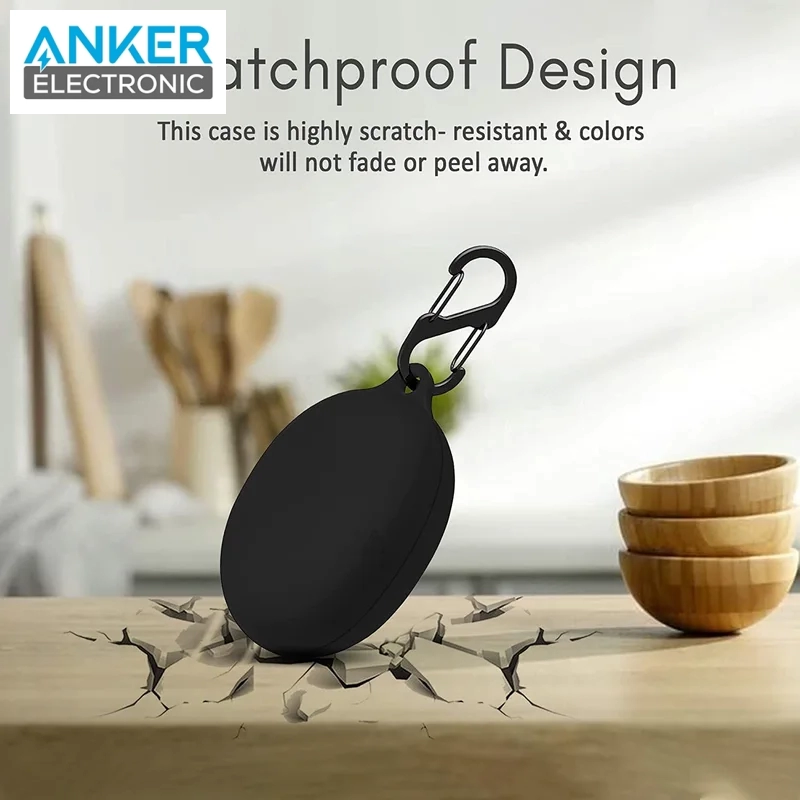 کیس محافظ سیلیکونی هدفون انکر مخصوص Anker Soundcore Liberty 3 Pro Silicon Case + آویز فلزی — تصویر ۳