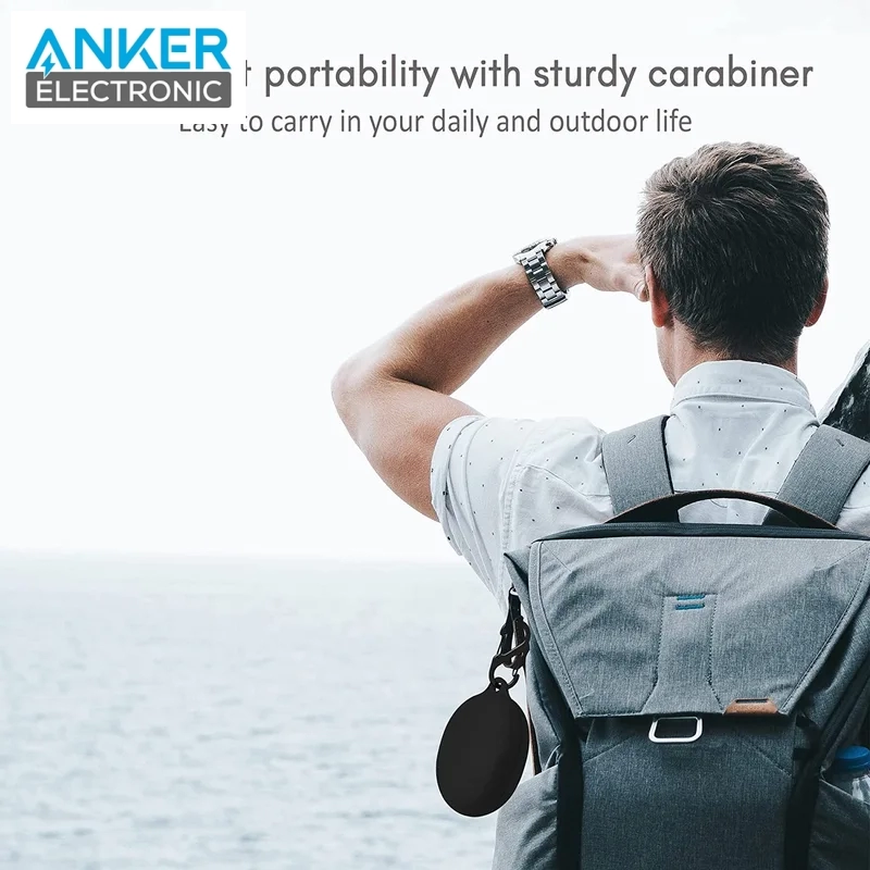 کیس محافظ سیلیکونی هدفون انکر مخصوص Anker Soundcore Liberty 3 Pro Silicon Case + آویز فلزی — تصویر ۷