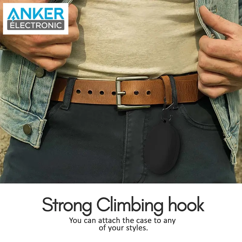کیس محافظ سیلیکونی هدفون انکر مخصوص Anker Soundcore Liberty 3 Pro Silicon Case + آویز فلزی — تصویر ۸