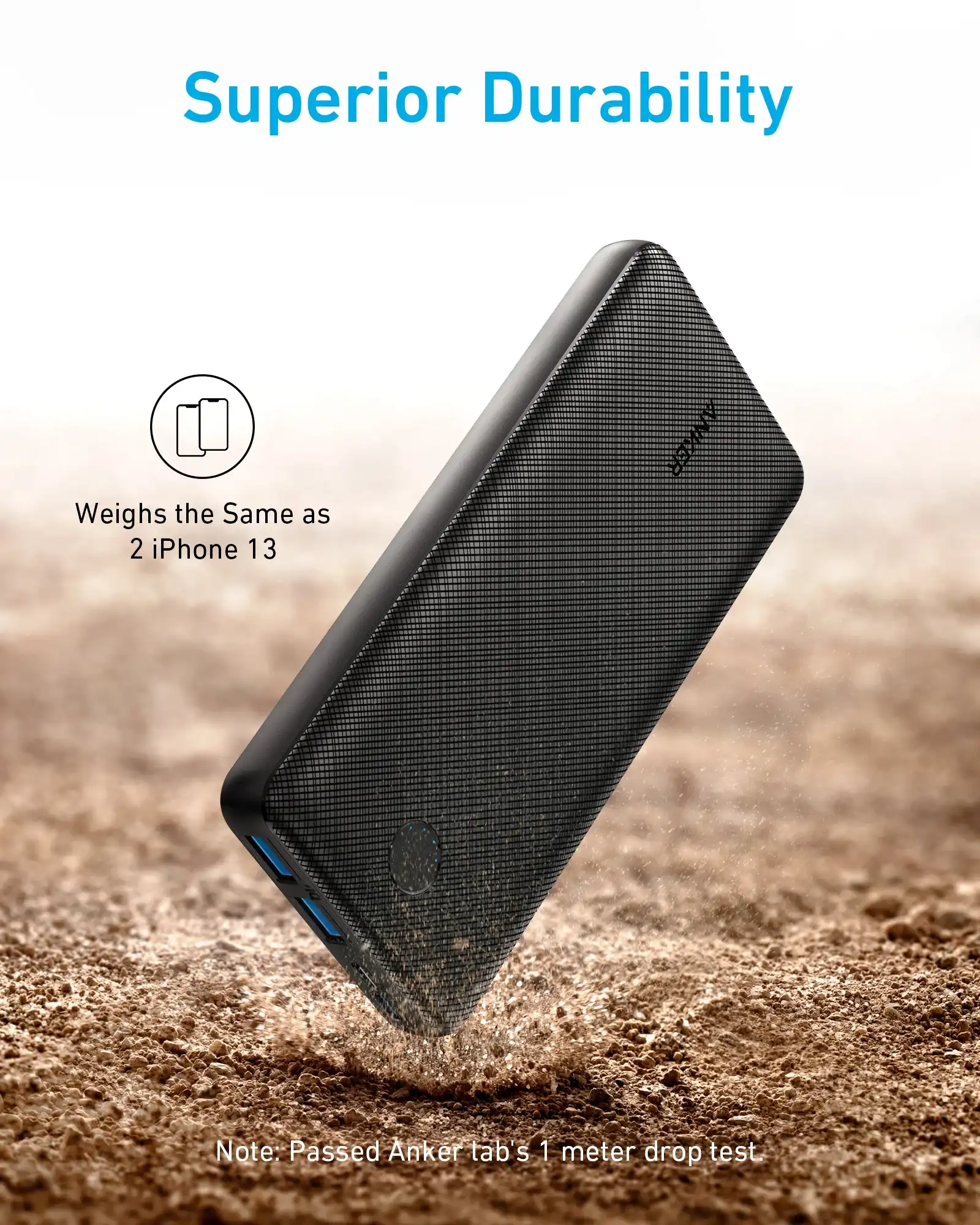 پاوربانک انکر Anker 325 Power Bank 20000mAh A1268H13 — تصویر ۳
